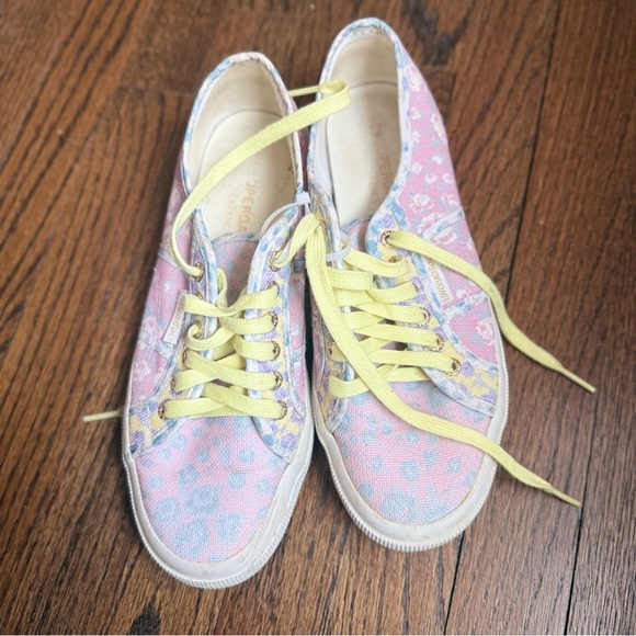 Love Shack Fancy By Superga Floral sneakers In excellent Condition size 10 - Picture 8 of 9